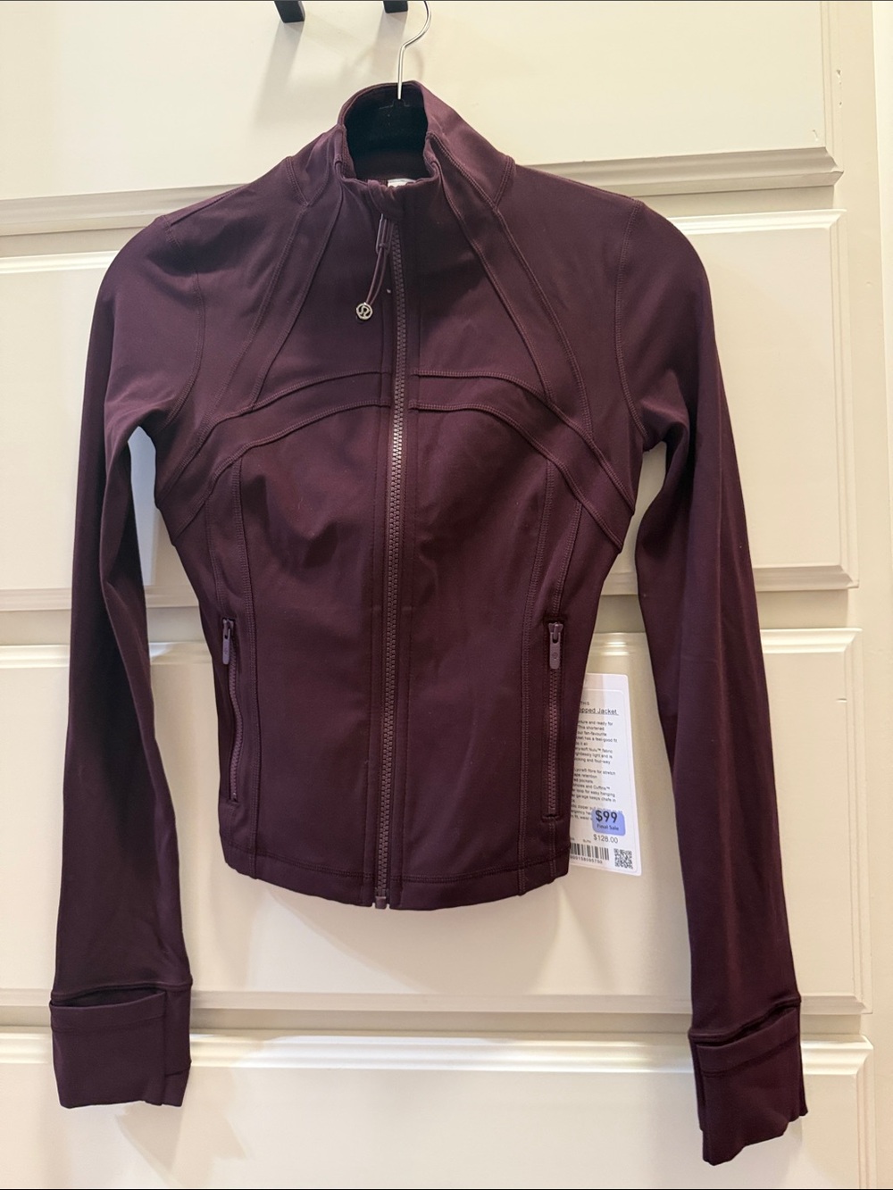 lululemon athletica Women's Plum Zip-Up Bomber Jacket